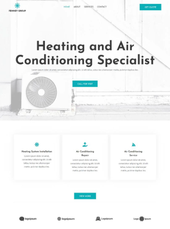 Heating And A/C Technician web designing Heating And A/C Technician